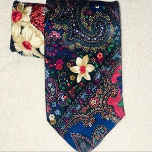 Brioni 100% silk Hand made in Italy Colorful tie
